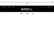 Tablet Screenshot of breil.com